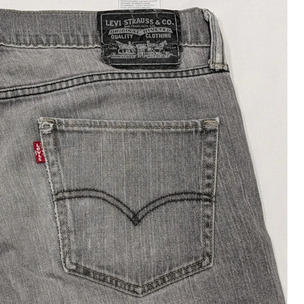 Levi's 511 Slim Fit Grey Denim Jeans Men's W36 L30
